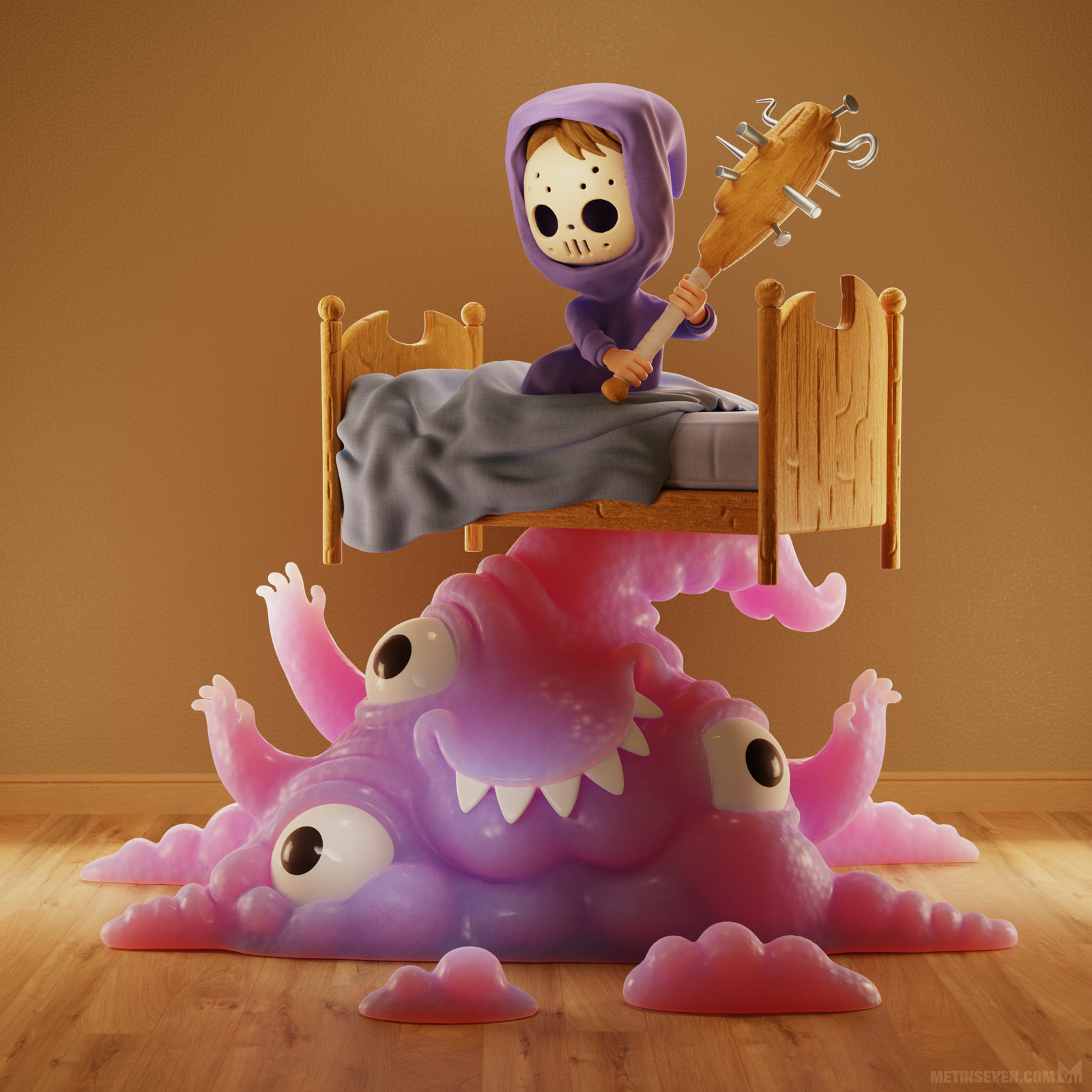 Monster Under the Bed ─ Blender 3D benchmark scene