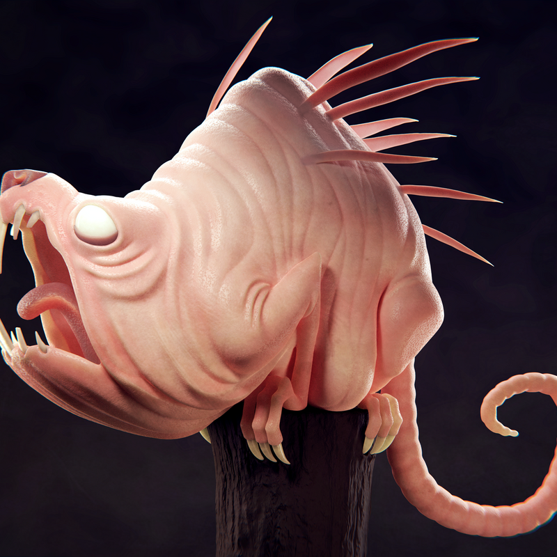 3D monster sculpture