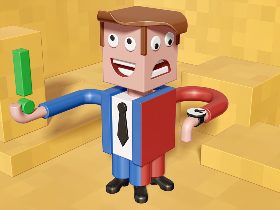 Magazine illustration about project management with tight deadlines