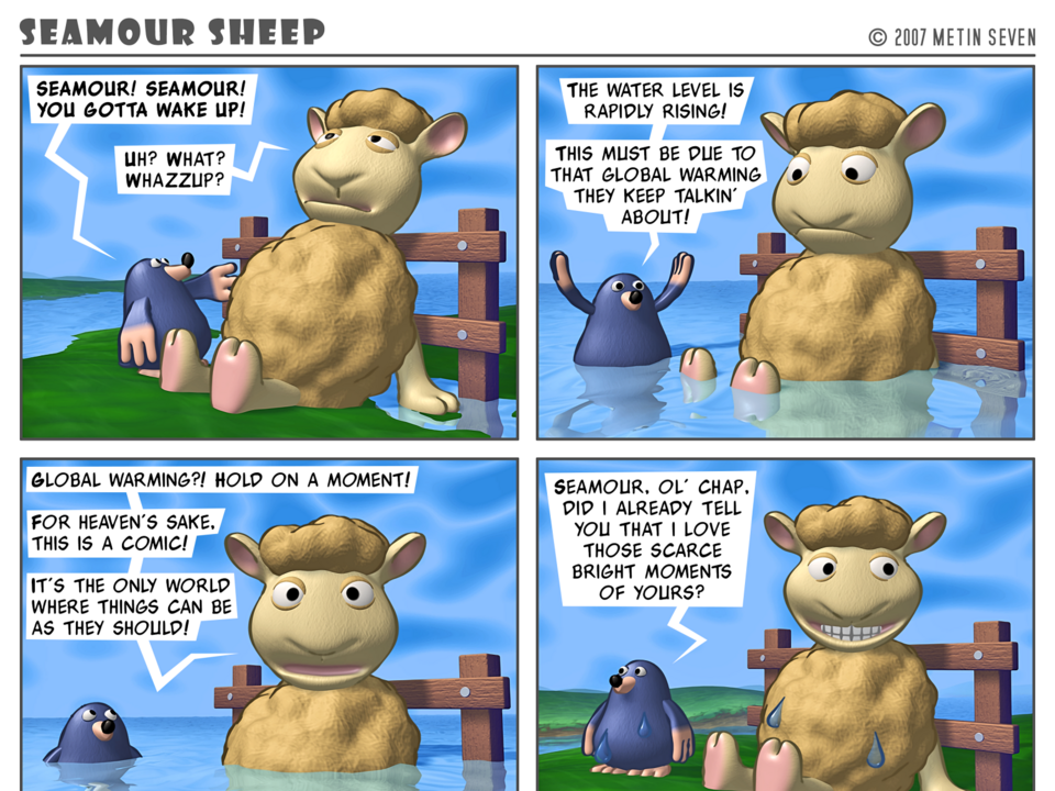 Seamour Sheep comic strip episode, 2007